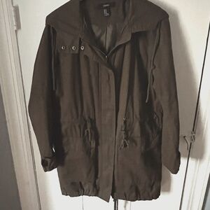 Forever 21 Cotton Hooded Jacket, size M